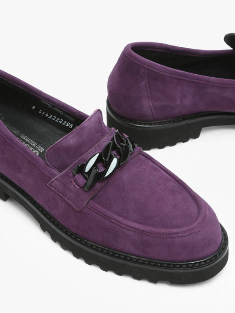 Mocassins Salka En Cuir Mephisto Violet accessoires P5145806 vue secondaire 3