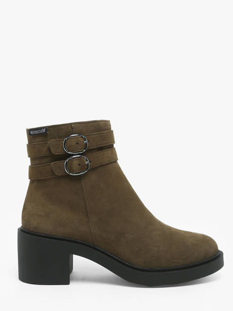 Bottines Paisley En Cuir Mephisto Vert accessoires P5146003