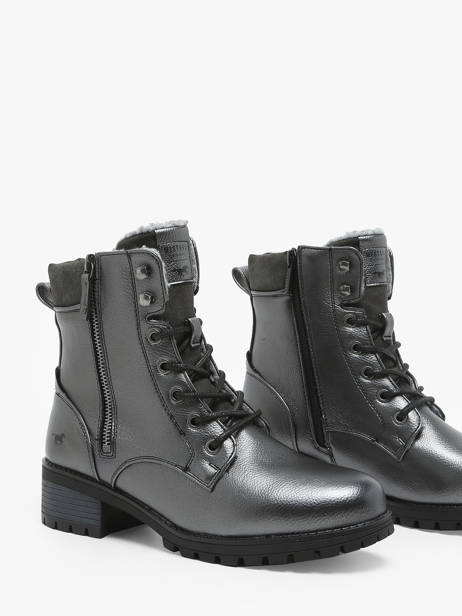 Bottines Mustang Gris accessoires 1435603 vue secondaire 2