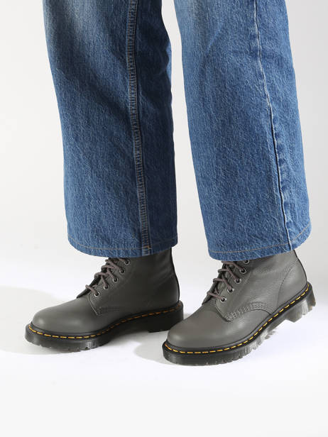 Bottines 1460 Pascal En Cuir Dr martens Gris accessoires 31693029 vue secondaire 1