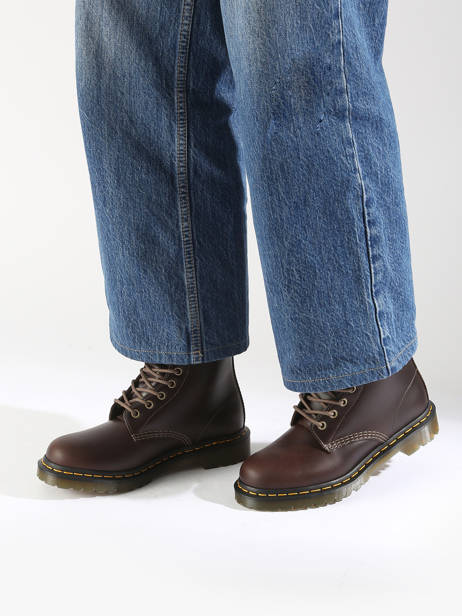 Bottines 1460 Pascal Serena En Cuir Dr martens Marron accessoires 32019777 vue secondaire 1