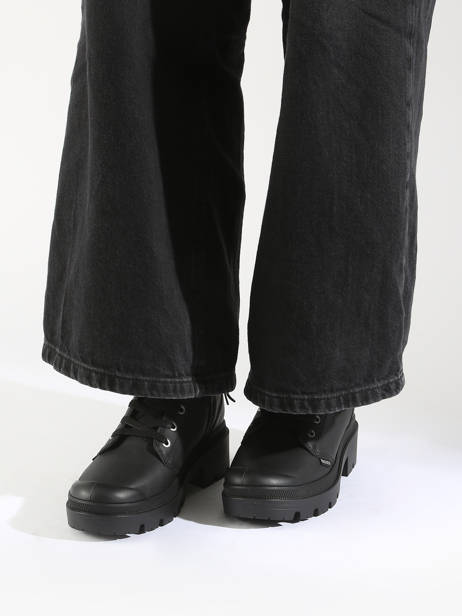 Bottines Pallabase En Cuir Palladium Noir accessoires 96905001 vue secondaire 1