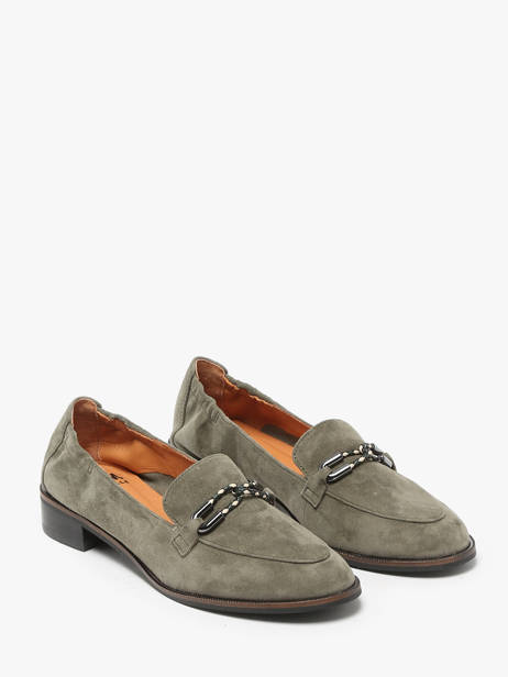 Mocassins Isco En Cuir Mam'zelle Vert accessoires CSIUV26 vue secondaire 2