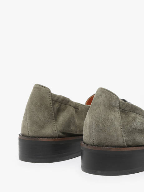 Mocassins Isco En Cuir Mam'zelle Vert accessoires CSIUV26 vue secondaire 3