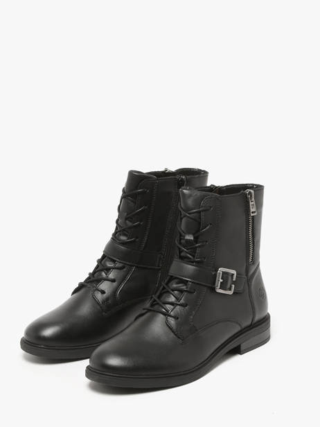 Bottines En Cuir Remonte Noir accessoires - D1U70-00 vue secondaire 2