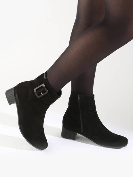 Bottines Gianina En Cuir Mephisto Noir accessoires P5143176 vue secondaire 1