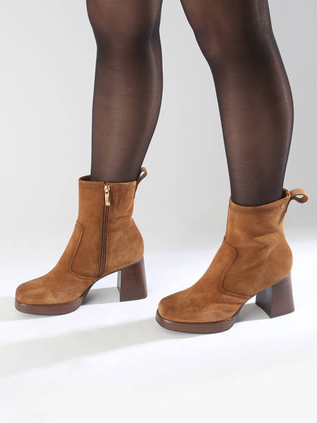 Bottines En Cuir Tamaris Marron accessoires 43 vue secondaire 1