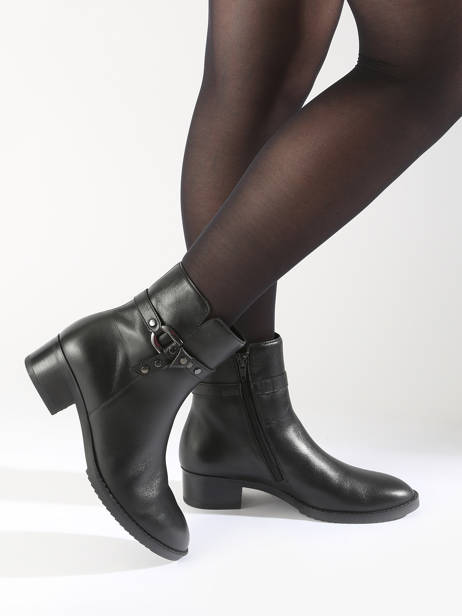 Boots En Cuir Gabor Noir accessoires 27 vue secondaire 1
