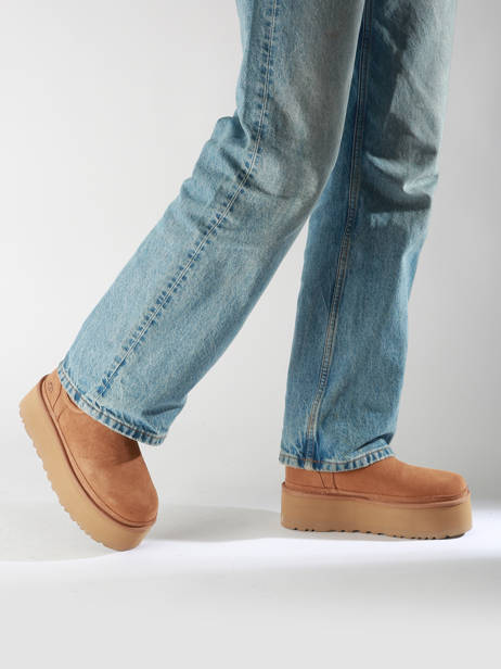 Boots Neumel Platform Chelsea En Cuir Ugg Beige accessoires 1134526 vue secondaire 1