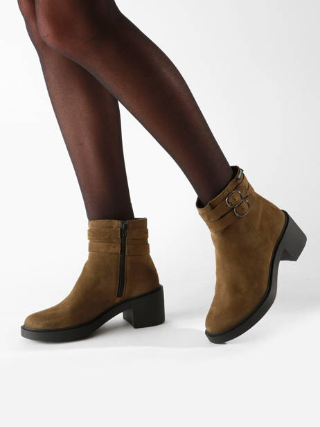 Bottines Paisley En Cuir Mephisto Vert accessoires P5146003 vue secondaire 1