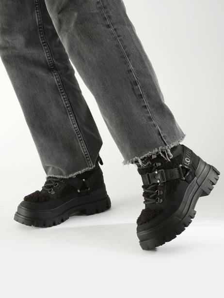 Sneakers Aspha Com Mid Warm Buffalo Noir accessoires 1622328 vue secondaire 1