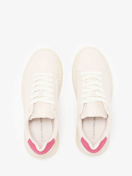 Sneakers En Cuir Calvin klein jeans Rose accessoires 16700JV vue secondaire 4