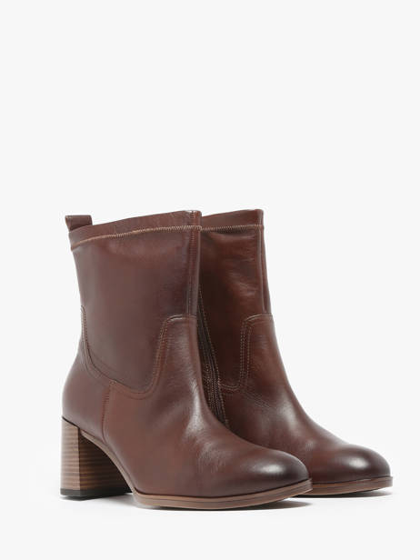 Bottines à Talon En Cuir Gabor Marron accessoires 55 vue secondaire 2