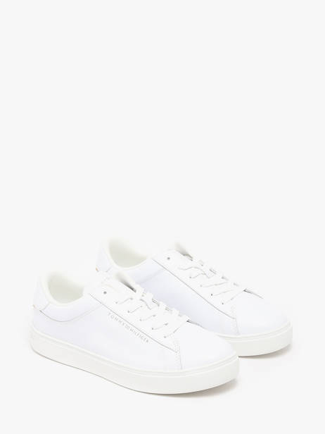 Sneakers En Cuir Tommy hilfiger Blanc accessoires 8320YBS vue secondaire 2