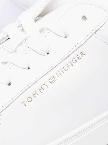 Sneakers En Cuir Tommy hilfiger Blanc accessoires 8320YBS vue secondaire 3