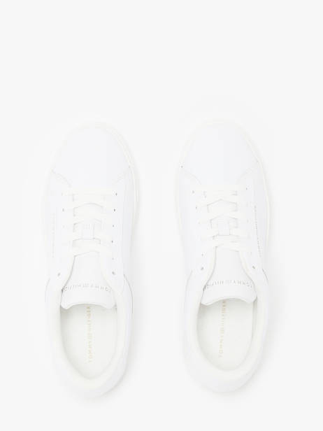 Sneakers En Cuir Tommy hilfiger Blanc accessoires 8320YBS vue secondaire 4