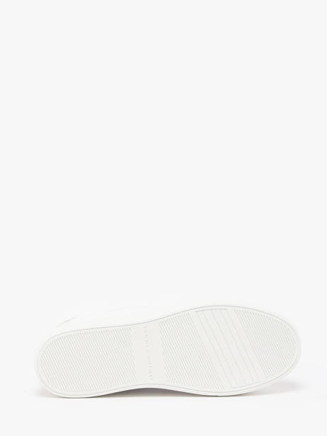 Sneakers En Cuir Tommy hilfiger Blanc accessoires 8320YBS vue secondaire 5