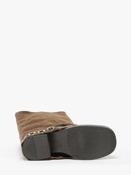 Bottes En Cuir N°6 Beige accessoires GE5 vue secondaire 5