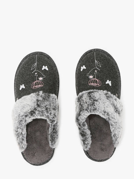 Chaussons Isotoner Gris accessoires 97418