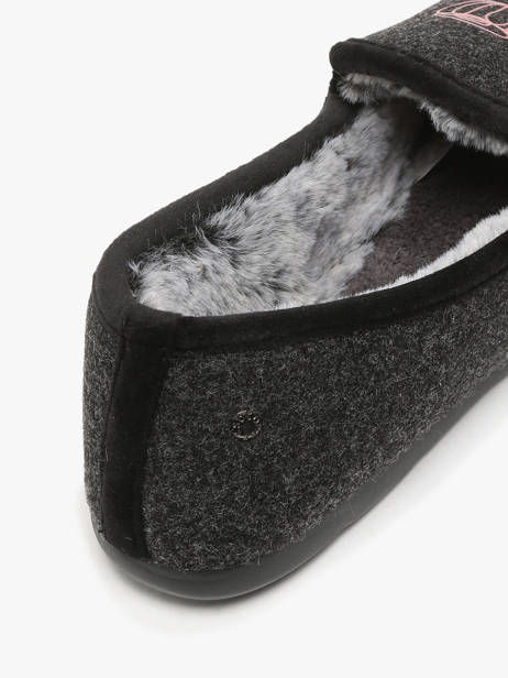 Chaussons Isotoner Gris accessoires 97426 vue secondaire 1