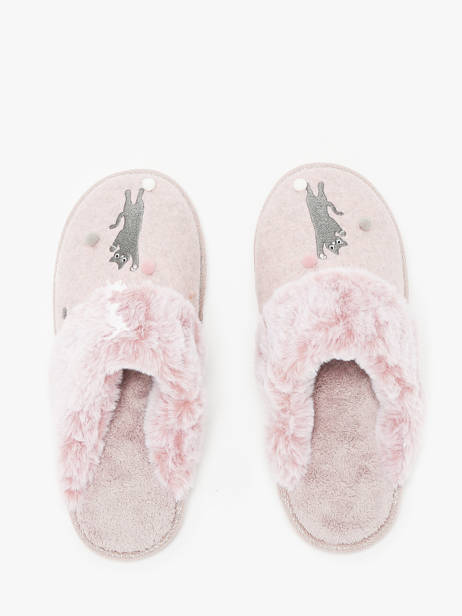 Chaussons Isotoner Rose accessoires 97357