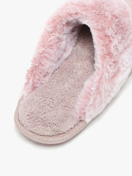 Chaussons Isotoner Rose accessoires 97357 vue secondaire 1