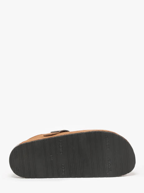 Chaussons En Cuir Isotoner Marron accessoires 94998 vue secondaire 5