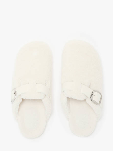 Chaussons Isotoner Blanc accessoires 97388