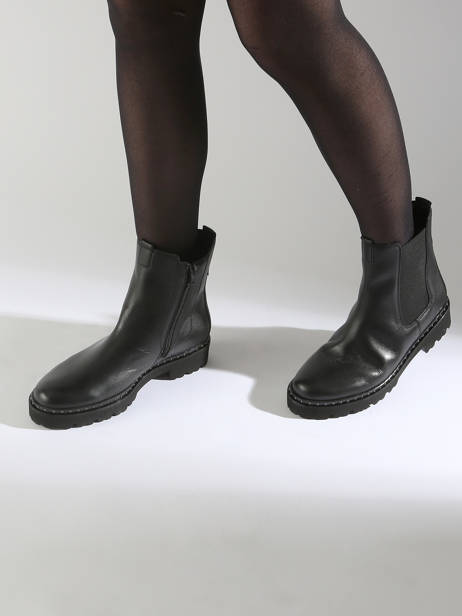 Chelsea Boots En Cuir Gabor Noir accessoires 47 vue secondaire 1