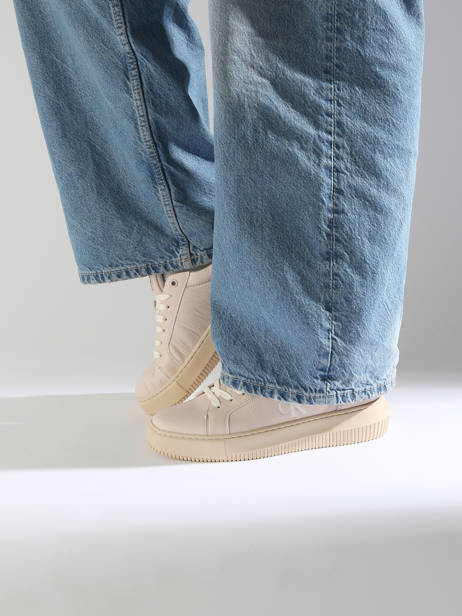 Sneakers En Cuir Calvin klein jeans Rose accessoires 16700JV vue secondaire 1
