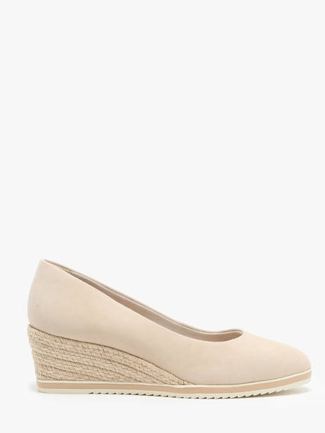 Escarpins En Cuir Tamaris Beige accessoires 42