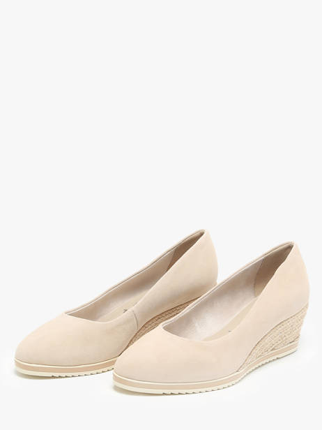 Escarpins En Cuir Tamaris Beige accessoires 42 vue secondaire 2
