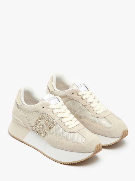 Sneakers Dreamy 02 En Cuir Liu jo Beige accessoires BA5035PX vue secondaire 2
