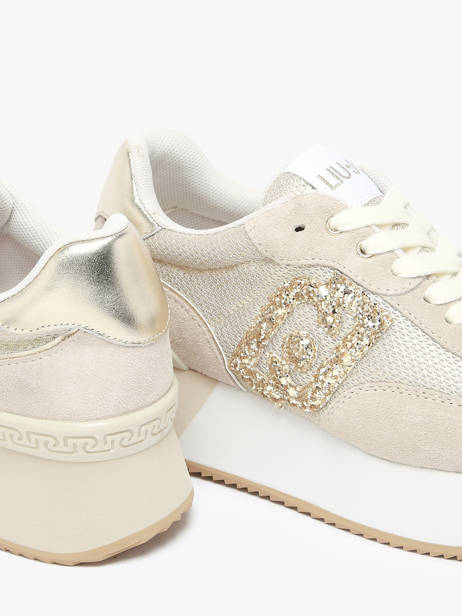 Sneakers Dreamy 02 En Cuir Liu jo Beige accessoires BA5035PX vue secondaire 3