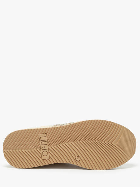 Sneakers Dreamy 02 En Cuir Liu jo Beige accessoires BA5035PX vue secondaire 5