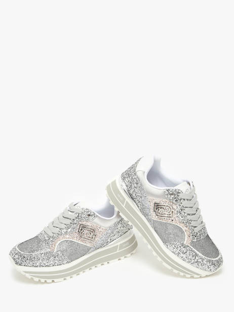 Sneakers Maxi Wonder 73 Liu jo Argent accessoires BA5015TX vue secondaire 3