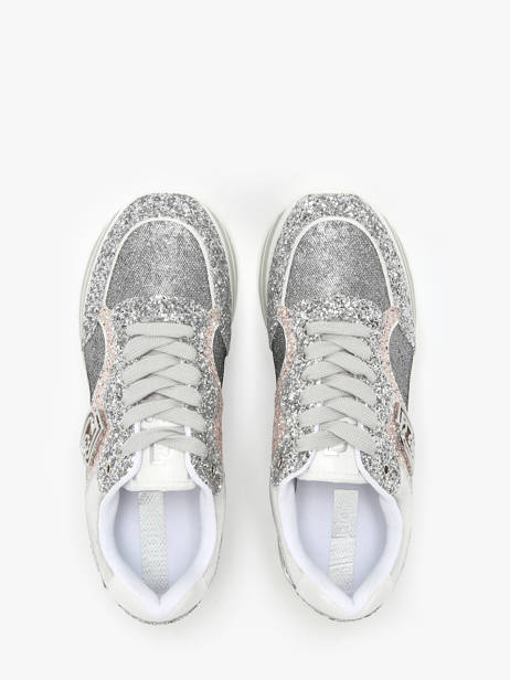 Sneakers Maxi Wonder 73 Liu jo Argent accessoires BA5015TX vue secondaire 4