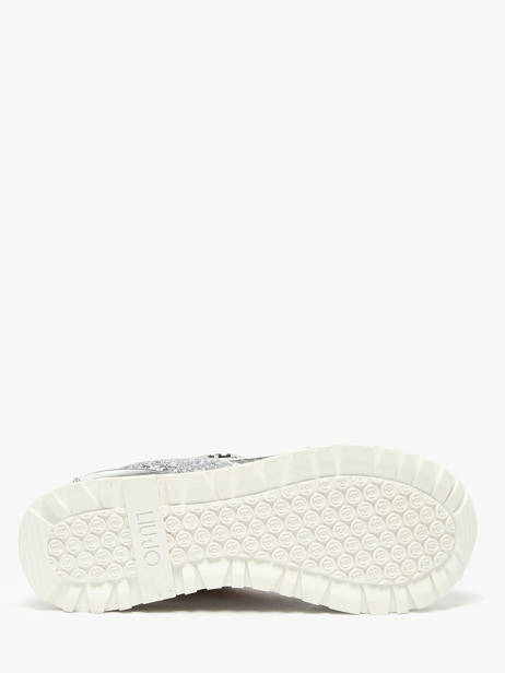 Sneakers Maxi Wonder 73 Liu jo Argent accessoires BA5015TX vue secondaire 5