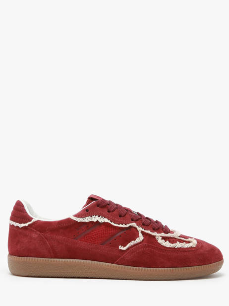 Sneakers Tb.490 Crochet Burgundy En Cuir Alohas Rouge accessoires 10082303