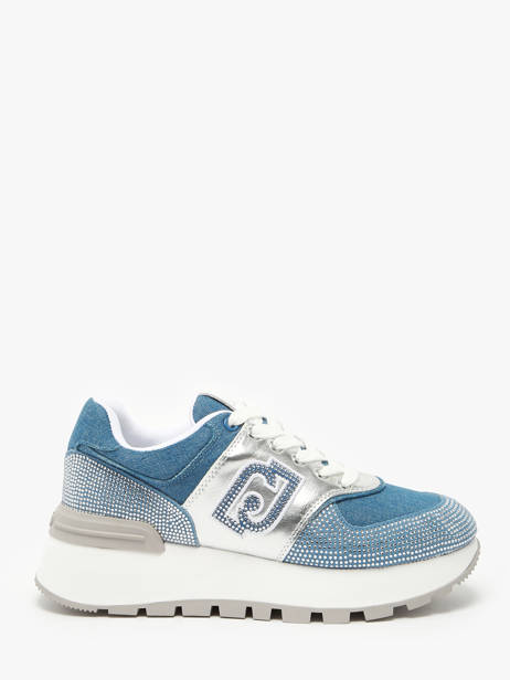 Sneakers Amazing 33 En Cuir Liu jo Bleu accessoires BA5051PX