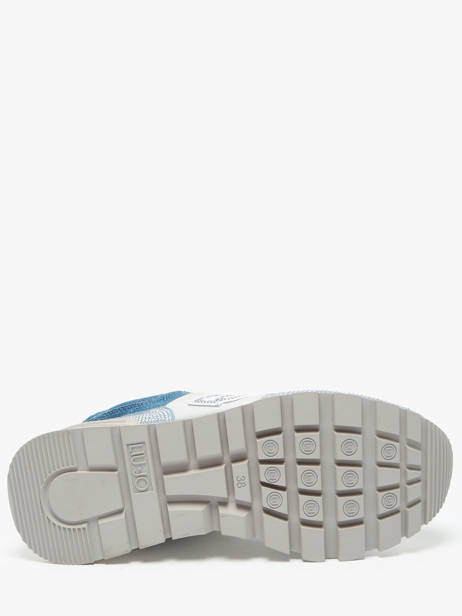 Sneakers Amazing 33 En Cuir Liu jo Bleu accessoires BA5051PX vue secondaire 5