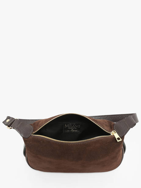Sac Porté épaule Et Bandoulière Velvet Caviar Cuir Milano Marron velvet caviar VC24113 vue secondaire 3