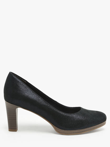 Escarpins En Cuir Tamaris Bleu accessoires 41