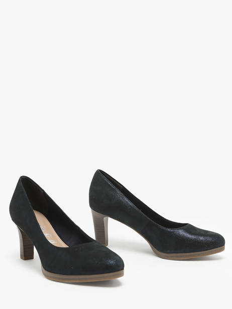 Escarpins En Cuir Tamaris Bleu accessoires 41 vue secondaire 2