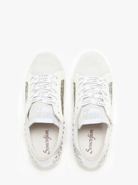 Sneakers Roy En Cuir Semerdjian Blanc accessoires ROYB502 vue secondaire 4