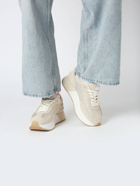 Sneakers Dreamy 02 En Cuir Liu jo Beige accessoires BA5035PX vue secondaire 1