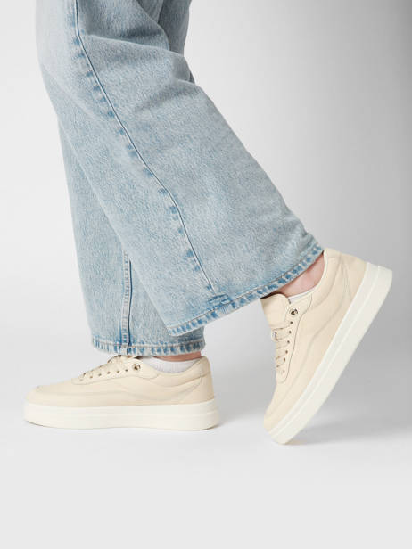 Sneakers En Cuir Tommy hilfiger Beige accessoires 8462ACJ vue secondaire 1