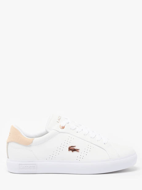 Sneakers Powercourt 2.0 En Cuir Lacoste Blanc accessoires 8SFA0003