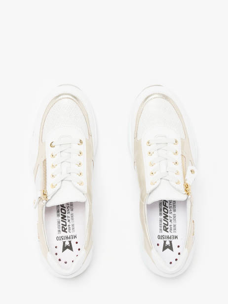Sneakers Ylona En Cuir Mephisto Blanc accessoires P5146918 vue secondaire 4