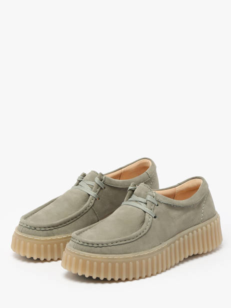 Chaussures Derbies Torhill Bee Clarks Vert accessoires 26181190 vue secondaire 2